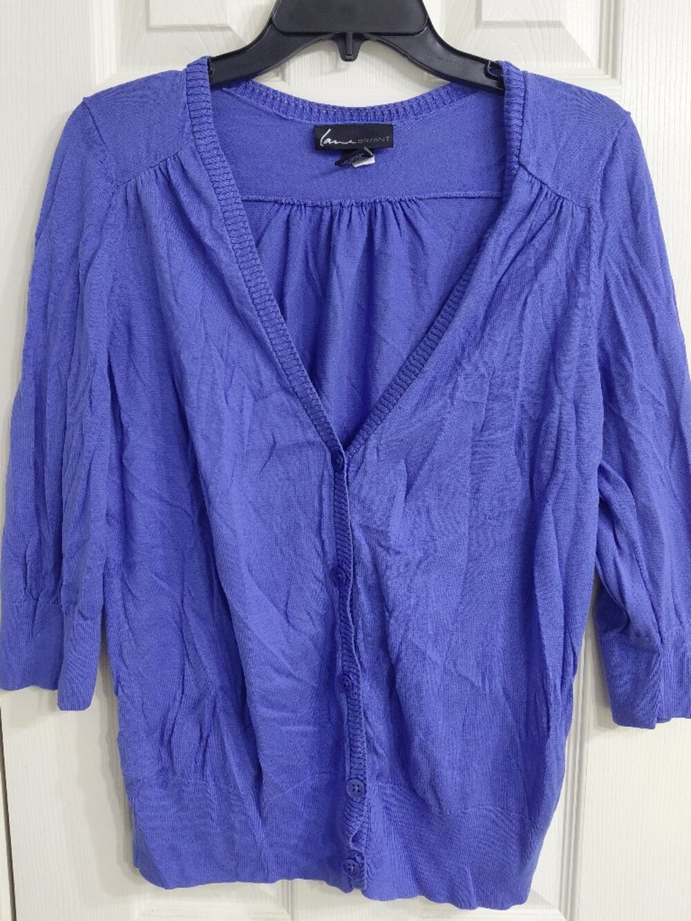 Laney Bryant Blue Solid Cardigan